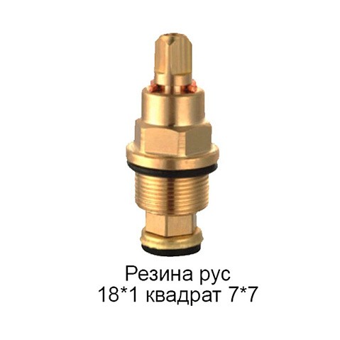 Кран-букса резинадля российских смесителей/квадрат 7х7 М18х1 +под юбку купить в Новосибирске | "Проконсим"