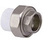 Муфта комбинированная ПП 32-1/2'' PN 25 разъёмная с внутренней резьбой белая PlasticPro купить в Новосибирске | "Проконсим"