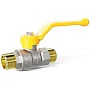 Кран латунный шаровой LD Pride GAS DN15 PN 40 никелированный рычаг штуцер-штуцер купить в Новосибирске | "Проконсим"