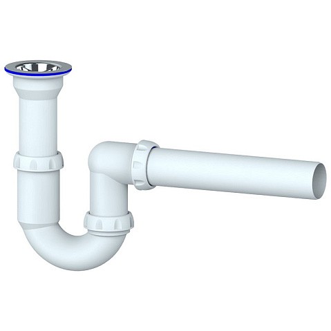 Сифон для умывальника Unicorn Y110, 40х40 прямой отвод, 1 1/2'' х40 чаша из нержавеющей стали купить в Новосибирске | "Проконсим"