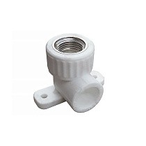 Угольники установочные ПП DN 20-25 PN 25 с внутренней резьбой белые PlasticPro купить в Новосибирске | "Проконсим"