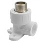 Угольник установочный ПП 20-1/2'' PN 25 с наружной резьбой белый РТП 10806 купить в Новосибирске | "Проконсим"