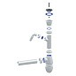 Сифон для мойки Unicorn В310V, 40х40 прямой отвод, 1 1/2'' х40 чаша из нержавеющей стали с отводом для стиральной машины купить в Новосибирске | "Проконсим"