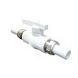 Кран шаровой полнопроходной VALFEX 32 PN 25 с двусторонним разъемным соединением белый купить в Новосибирске | "Проконсим"