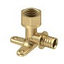 Угольник латунный для PEX труб  16- 1/2''  PN 16  под надвижную гильзу с внутренней резьбой  РосТурПласт купить в Новосибирске | "Проконсим"