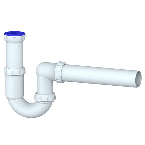 Сифон для умывальника Unicorn Y415, 40х40 прямой отвод, 1 1/2'' х40 преходник 40х32 купить в Новосибирске | "Проконсим"