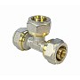 Тройники латунные для PEX труб DN 16-32 PN 10 обжимные никелированные Valfex VF.331.N купить в Новосибирске | "Проконсим"
