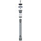 Сифон гофрированный Unicorn D220, 40х50 гибкий отвод, 1 1/2'' х40 чашка из нержавеющей стали, 800мм купить в Новосибирске | "Проконсим"