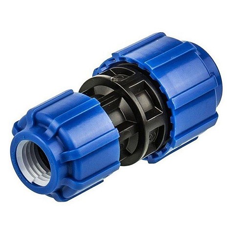 Муфта компрессионная для ПЭ DN 50-40 PN 16 обжимное переходная купить в Новосибирске | "Проконсим"