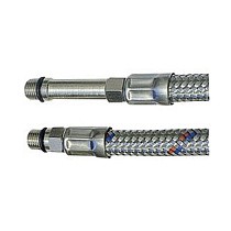 Гибкая подводка для смесителя с оплеткой из нержавеющей стали М10х1-G1/2(комплект) купить в Новосибирске | "Проконсим"
