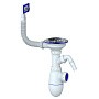 Сифон для мойки Unicorn В430V, без отвода, 3 1/2'' х40 с отводом для стиральной машины, прямоугольный перелив купить в Новосибирске | "Проконсим"