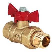 Краны латунные шаровые 11Б27фт1М DN 15-32 PN 40 бабочка-американка Valfex.230 DeltaPro купить в Новосибирске | "Проконсим"