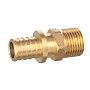 Муфта латунная для PEX DN 16 с наружной резьбой 1/2'' под надвижную гильзу PLP купить в Новосибирске | "Проконсим"