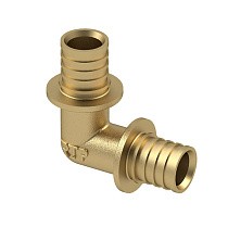 Угольники латунные для PEX-PEX труб DN 16-40 PN 16 под надвижную гильзу РосТурПласт купить в Новосибирске | "Проконсим"