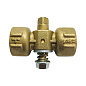 Кран латунный шаровой 11Б18бк(у)2 DN 15 PN 16 под манометр G1/2''хG1/2'' без контрольного фланца муфта-муфта без рычага Пензапромарматура купить в Новосибирске | "Проконсим"