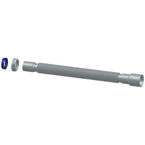 Труба гофрированная Unicorn D125, 40х50 гибкий отвод, 1 1/2'' х40 с уплотнительным кольцом, 1200мм купить в Новосибирске | "Проконсим"