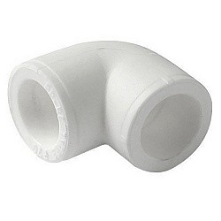 Угольник ПП 90гр. 50 PN25, белый, Pro Aqua PA13016P  (251339006) со склада Проконсим в Новосибирске