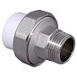 Муфта комбинированная ПП 20-1/2'' PN 25 разъёмная с наружной резьбой белая VALFEX  купить в Новосибирске | "Проконсим"
