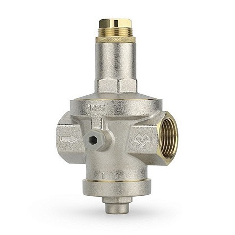 Регулятор давления VARMEGA VM128 DN 15 PN25 мембранный под манометр 2,8kv G-1/2'' никелированный купить в Новосибирске | "Проконсим"