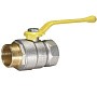 Кран латунный Temper серия 83 DN15 PN40 никелированный газовый рычаг м-шт ГОСТ Р 59553 купить в Новосибирске | "Проконсим"