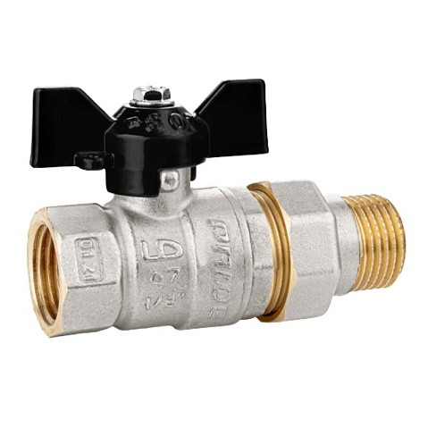 Краны латунные шаровые DN 15-32 PN 25-40 никелированные бабочка американка LD Pride 47.306 купить в Новосибирске | "Проконсим"