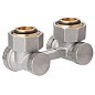 Узел нижнего подключения MVI TR.420.0505 DN 20 PN 10 угловой двухтрубный вентильного типа 20-3/4'' под евроконус, муфта купить в Новосибирске | "Проконсим"