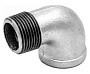 Угольники чугунные 90 гр. DN 15-25 PN 16 оцинкованные муфта-штуцер Fittex Plus купить в Новосибирске | "Проконсим"