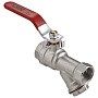 Краны латунные шаровые DN 15-20 PN 25 никелированные с фильтром рычаг муфта-муфта MVI BV.631 купить в Новосибирске | "Проконсим"