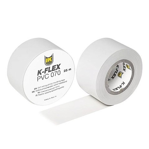 Лента теплоизоляционная K-FLEX PVC AT 070, DN 25, L = 25м, Tmax = 125гр. белый купить в Новосибирске | "Проконсим"