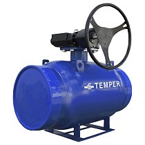 Краны стальные шаровые DN 300-600 PN 16 стандартнопроходные приварные ISO под задвижку с редуктором Temper серия 282 купить в Новосибирске | "Проконсим"