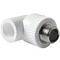 Угольники ПП DN 20-32 PN 25 комбинированные с наружной резьбой белые Pro Aqua купить в Новосибирске | "Проконсим"