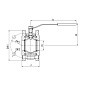 Кран стальной шаровой разборный BREEZE 11с42п, DN 100 PN 16, 125мм, стандартнопроходной, фланцевый с ручкой купить в Новосибирске | "Проконсим"