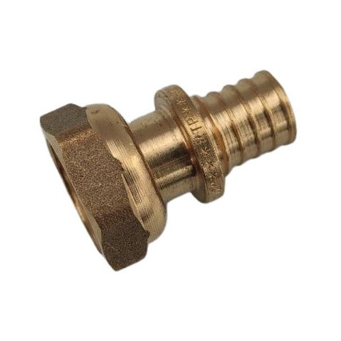 Муфта латунная для PEX труб  25-3/4''  PN 16  под надвижную гильзу с накидной гайкой  РосТурПласт купить в Новосибирске | "Проконсим"