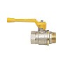 Краны латунные шаровые газовые 11Б27п DN 15-40 PN 40 никелированные рычаг муфта-штуцер БАЗ А11.0.Н купить в Новосибирске | "Проконсим"