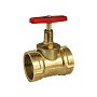 Клапан латунный пожарный DN 50 PN 16 прямой муфта-муфта Цветлит купить в Новосибирске | "Проконсим"
