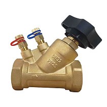 Клапаны балансировочные DN 15-50 PN 25 латунные наклонные с измерительными ниппелями GALA Тип. 1206 купить в Новосибирске | "Проконсим"