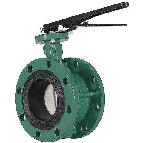 Затворы чугунные дисковые DN 50-150 PN 16 фланцевые с диском из нержавеющей стали рычаг GALA Тип.2123-G купить в Новосибирске | "Проконсим"