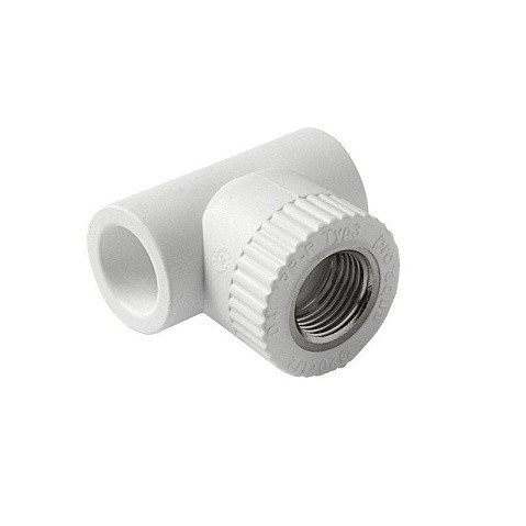 Тройник установочный ПП 20-1/2'' PN 25 с внутренней резьбой белый Pro Aqua PA13912 купить в Новосибирске | "Проконсим"