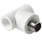 Тройники ПП DN 20-32 PN 25 комбинированные с наружной резьбой белые Pro Aqua купить в Новосибирске | "Проконсим"