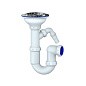 Сифон для мойки Unicorn Y432V, 3 1/2'' х40 без отвода, чаша из нержавеющей стали с отводом для стиральной машины купить в Новосибирске | "Проконсим"