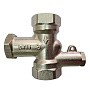 Клапан латунный MVI BL.110.04, DN 15 PN 10, балансировочный, Kvs 1,34 м3/ч с термодачиком под М10 никелированный, муфта-муфта купить в Новосибирске | "Проконсим"