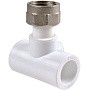 Тройник ПП с накидной гайкой 20-1/2'' PN 25 белый РВК купить в Новосибирске | "Проконсим"