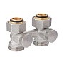 Узел нижнего подключения MVI TR.410.0505 DN 20 PN 10 прямой двухтрубный вентильного типа 20-3/4'' под евроконус, муфта купить в Новосибирске | "Проконсим"